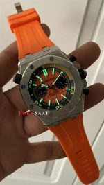 Audemars Piguet Royal Oak Offshore Diver Turuncu Kadran 26703ST Orange 42mm Replika Saat