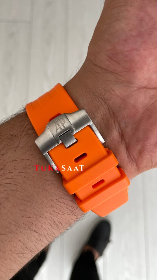 Audemars Piguet Royal Oak Offshore Diver Turuncu Kadran 26703ST Orange 42mm Replika Saat Audemars Piguet Royal Oak Offshore Diver Turuncu Kadran 26703ST Orange 42mm Replika Saat