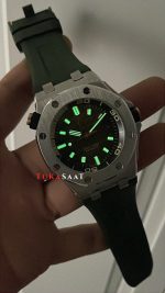 Audemars Piguet Royal Oak Offshore Diver Yeşil Kadran 15720ST Khaki Green Silver 42mm Replika Saat