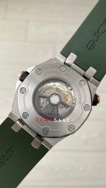 Audemars Piguet Royal Oak Offshore Diver Yeşil Kadran 15720ST Khaki Green Silver 42mm Replika Saat