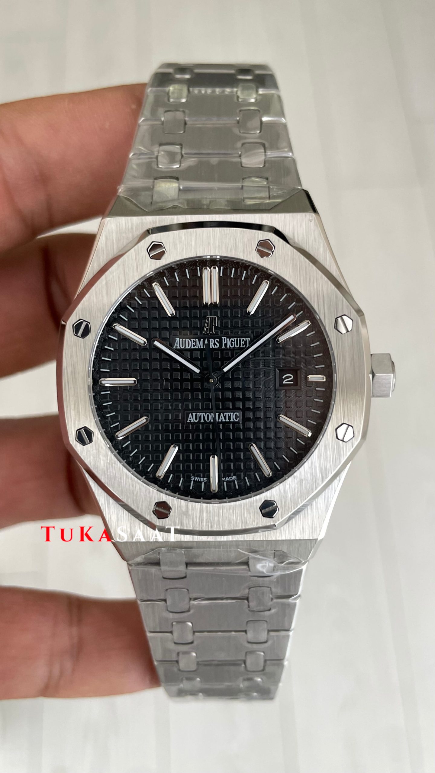 Audemars Piguet Royal Oak Siyah Kadran 15400ST Replika Saat Audemars Piguet Royal Oak Siyah Kadran 15400ST Replika Saat