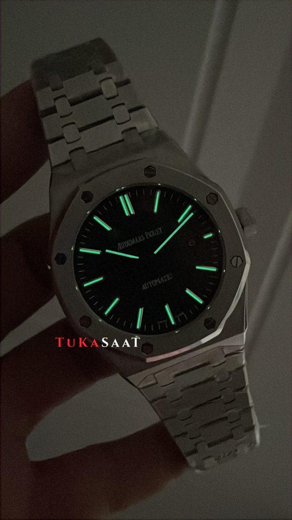 Audemars Piguet Royal Oak Siyah Kadran 15400ST Replika Saat Audemars Piguet Royal Oak Siyah Kadran 15400ST Replika Saat