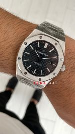 Audemars Piguet Royal Oak Siyah Kadran 15400ST Replika Saat