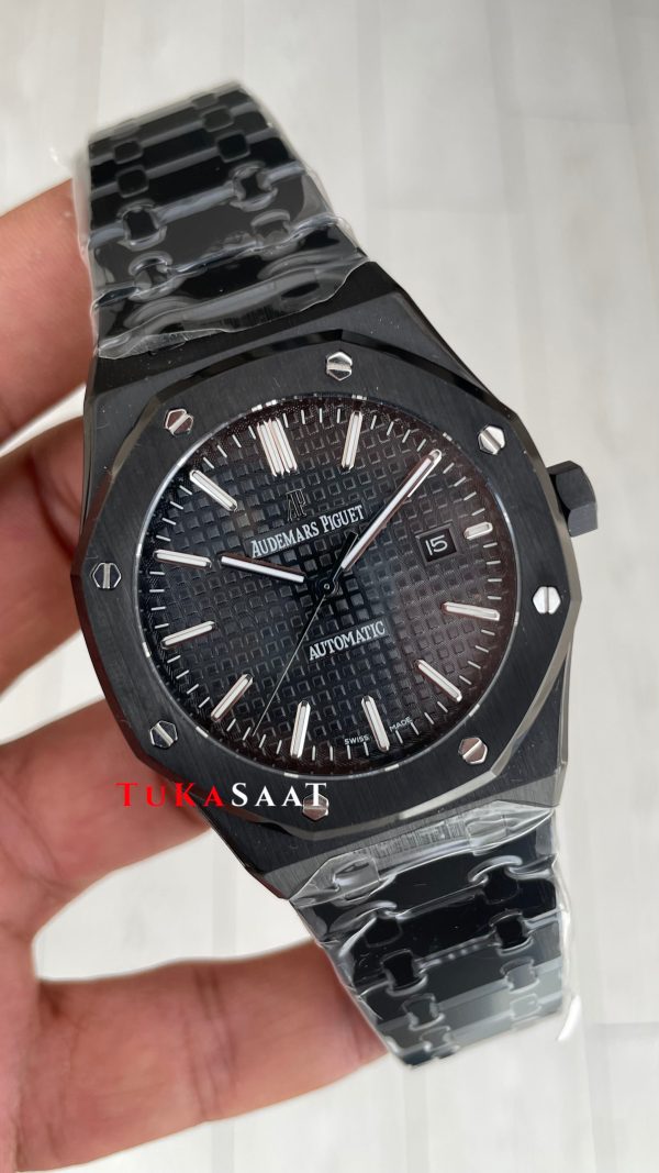 Audemars Piguet Royal Oak Siyah Kadran 15400ST Venom PVD Black Replika Saat Audemars Piguet Royal Oak Siyah Kadran 15400ST Venom PVD Black Replika Saat