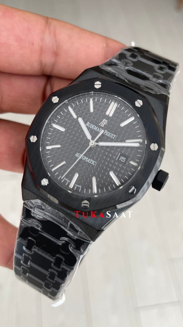Audemars Piguet Royal Oak Siyah Kadran 15400ST Venom PVD Black Replika Saat Audemars Piguet Royal Oak Siyah Kadran 15400ST Venom PVD Black Replika Saat