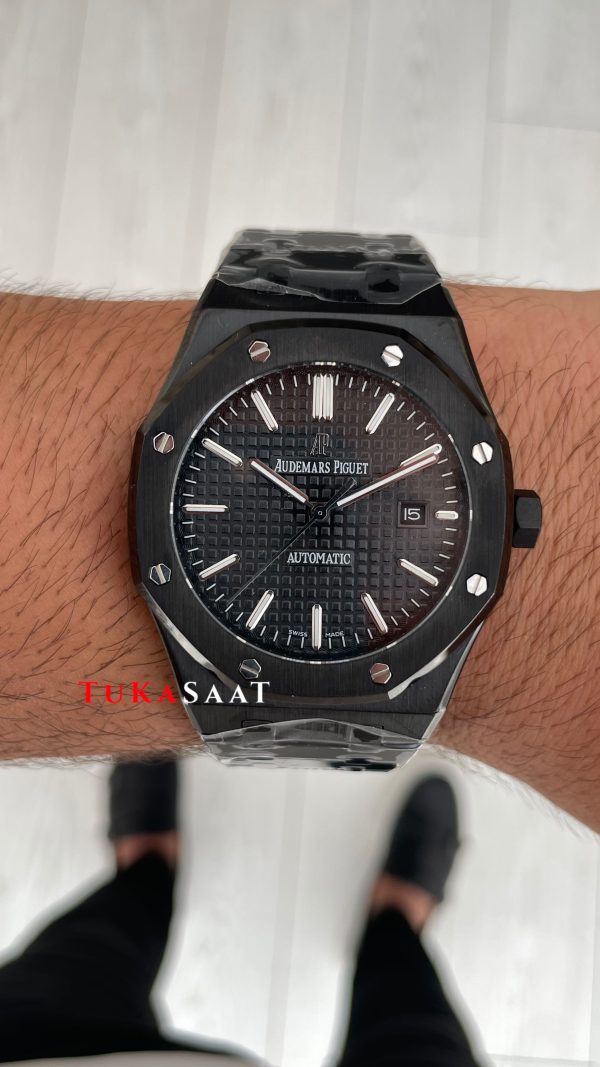 Audemars Piguet Royal Oak Siyah Kadran 15400ST Venom PVD Black Replika Saat Audemars Piguet Royal Oak Siyah Kadran 15400ST Venom PVD Black Replika Saat