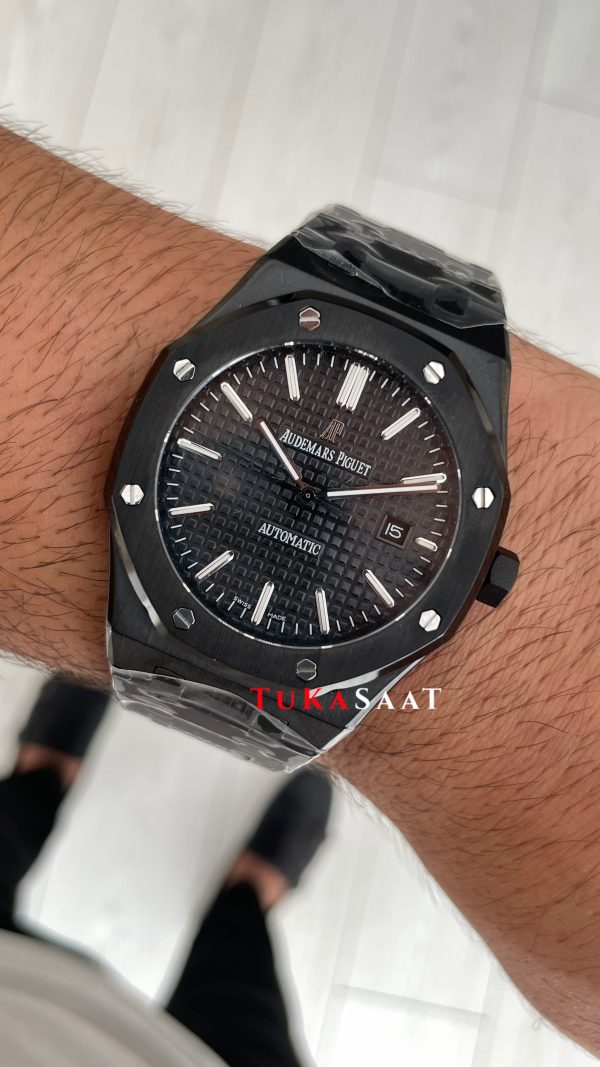 Audemars Piguet Royal Oak Siyah Kadran 15400ST Venom PVD Black Replika Saat Audemars Piguet Royal Oak Siyah Kadran 15400ST Venom PVD Black Replika Saat