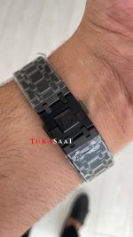 Audemars Piguet Royal Oak Siyah Kadran 15400ST Venom PVD Black Replika Saat