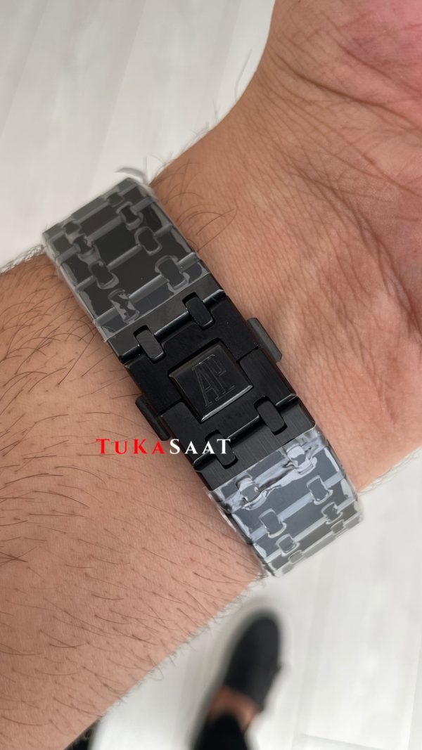 Audemars Piguet Royal Oak Siyah Kadran 15400ST Venom PVD Black Replika Saat Audemars Piguet Royal Oak Siyah Kadran 15400ST Venom PVD Black Replika Saat