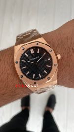 Audemars Piguet Royal Oak Siyah Kadran 15510OR 50th Anniversary Rose Replika Saat