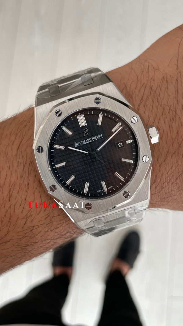 Audemars Piguet Royal Oak Siyah Kadran 15510ST Replika Saat