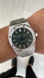 Audemars Piguet Royal Oak Yeşil Kadran 15400ST Replika Saat