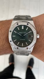 Audemars Piguet Royal Oak Yeşil Kadran 15400ST Replika Saat