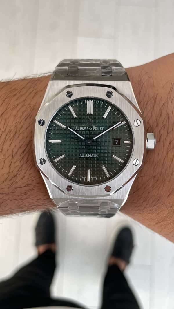 Audemars Piguet Royal Oak Yeşil Kadran 15400ST Replika Saat Audemars Piguet Royal Oak Yeşil Kadran 15400ST Replika Saat