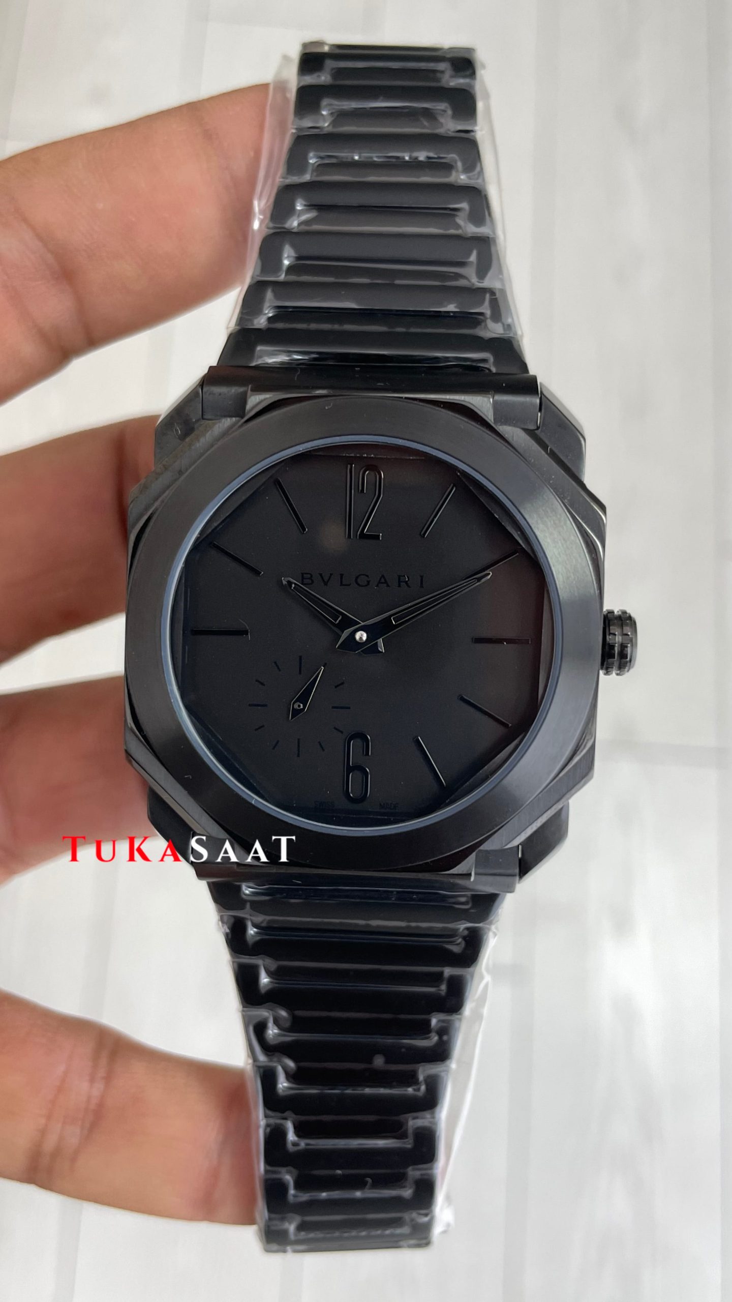 Bulgari Octo Finissimo Extra Thin 103077 Mat Black Eta Replika Saat Bulgari Octo Finissimo Extra Thin 103077 Mat Black Eta Replika Saat