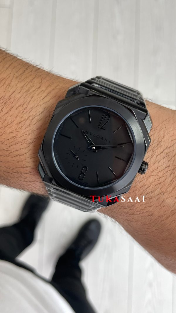 Bulgari Octo Finissimo Extra Thin 103077 Mat Black Eta Replika Saat Bulgari Octo Finissimo Extra Thin 103077 Mat Black Eta Replika Saat
