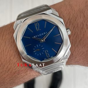 Bulgari Octo Finissimo Extra Thin 103297 Mavi Kadran Eta Replika Saat