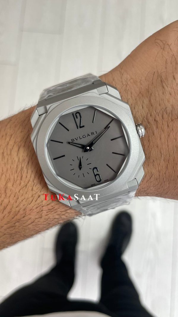 Bulgari Octo Finissimo Extra Thin Grey 102713 Eta Replika Saat Bulgari Octo Finissimo Extra Thin Grey 102713 Eta Replika Saat
