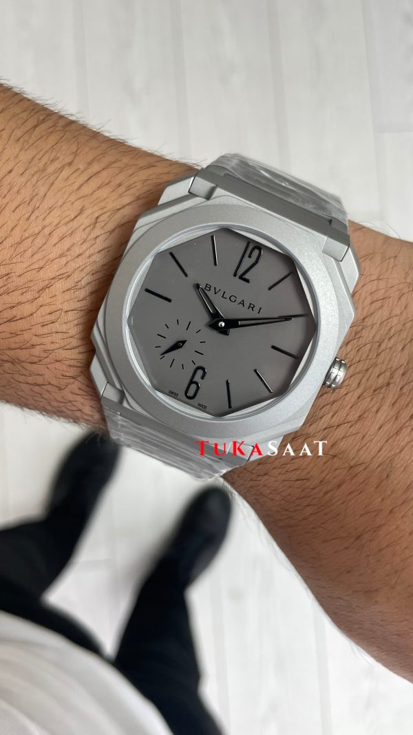 Bulgari Octo Finissimo Extra Thin Grey 102713 Eta Replika Saat Bulgari Octo Finissimo Extra Thin Grey 102713 Eta Replika Saat