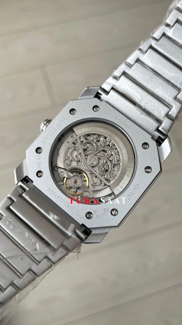 Bulgari Octo Finissimo Extra Thin Silver 103011 Beyaz Eta Replika Saat Bulgari Octo Finissimo Extra Thin Silver 103011 Beyaz Eta Replika Saat