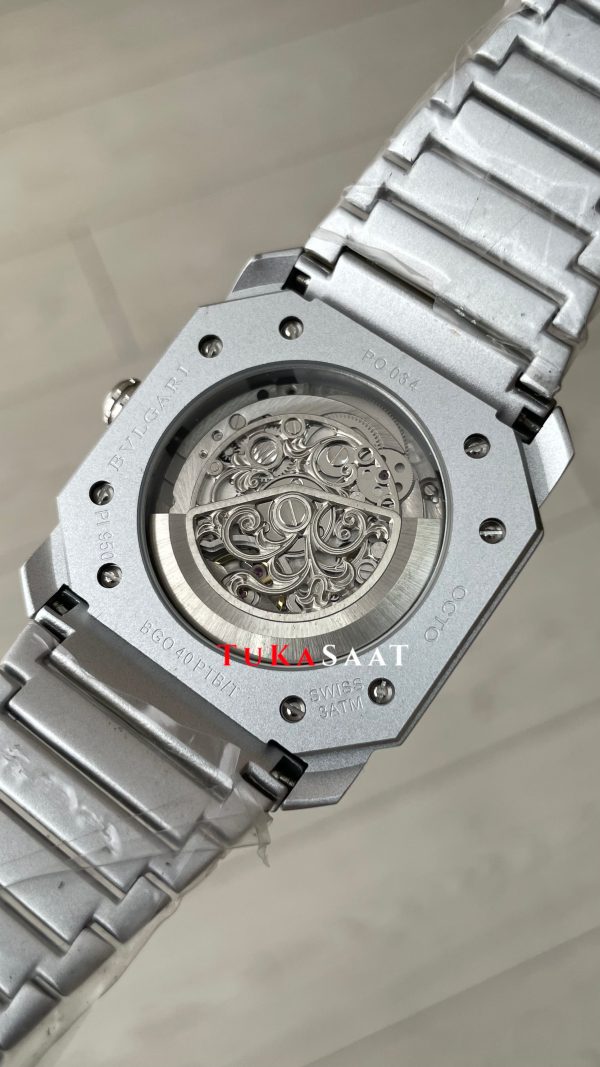 Bulgari Octo Finissimo Extra Thin Silver 103011 Beyaz Eta Replika Saat Bulgari Octo Finissimo Extra Thin Silver 103011 Beyaz Eta Replika Saat