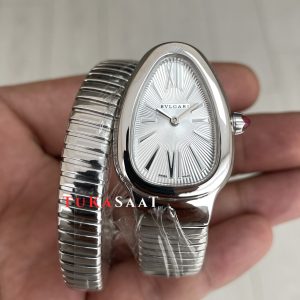 Bulgari Serpenti Tubogas Beyaz Kadran 101817 Silver 35mm Kadın Kol Saati
