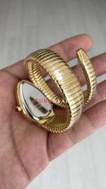 Bulgari Serpenti Tubogas Beyaz Kadran 101924 Gold 35mm Kadın Kol Saati