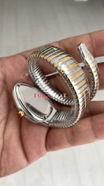 Bulgari Serpenti Tubogas Beyaz Kadran 103648 Silver Gold 35mm Kadın Kol Saati
