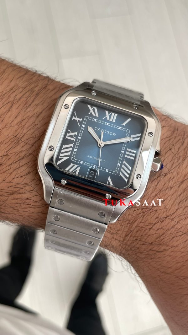 Cartier De Santos WSSA0030 Mavi Replika Saat Cartier De Santos WSSA0030 Mavi Replika Saat