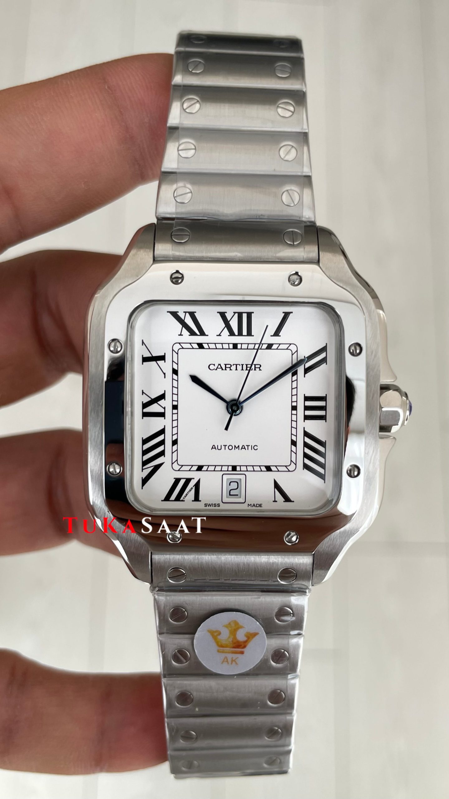 Cartier Santos WSSA0018 Beyaz Large 40mm Cartier Santos WSSA0018 Beyaz Large 40mm