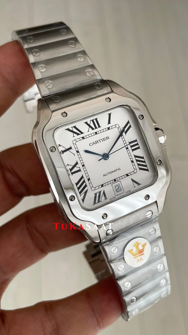 Cartier Santos WSSA0018 Beyaz Large 40mm Cartier Santos WSSA0018 Beyaz Large 40mm