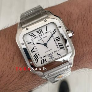 Cartier Santos WSSA0018 Beyaz Large 40mm
