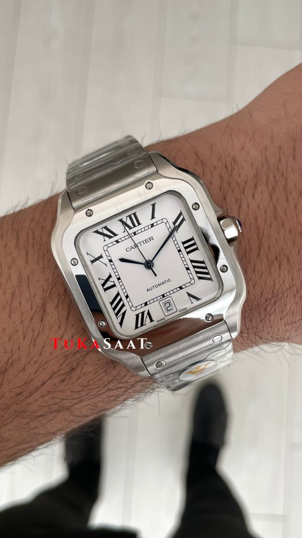 Cartier Santos WSSA0018 Beyaz Large 40mm Cartier Santos WSSA0018 Beyaz Large 40mm
