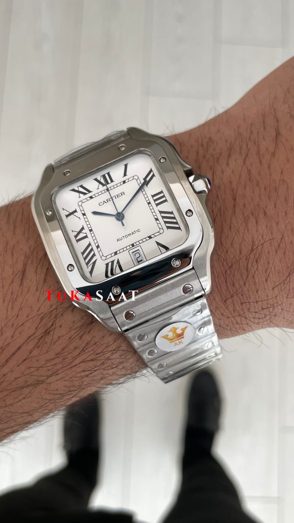 Cartier Santos WSSA0018 Beyaz Large 40mm Cartier Santos WSSA0018 Beyaz Large 40mm