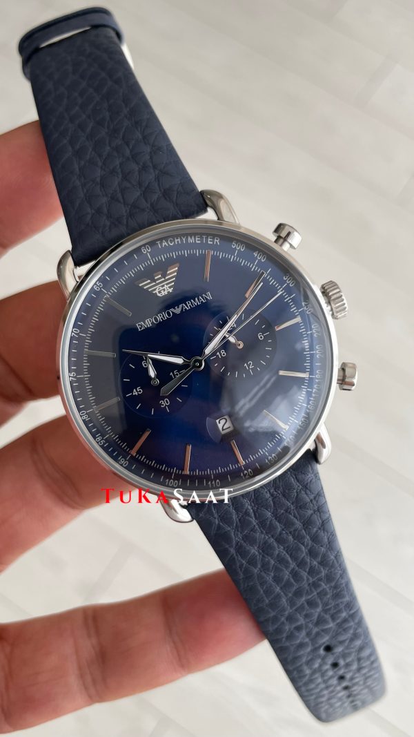 Emporio Armani AR11105 Mavi Deri