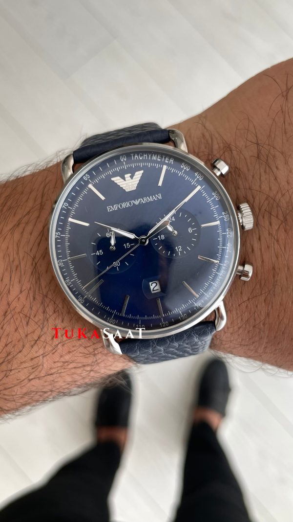 Emporio Armani AR11105 Mavi Deri