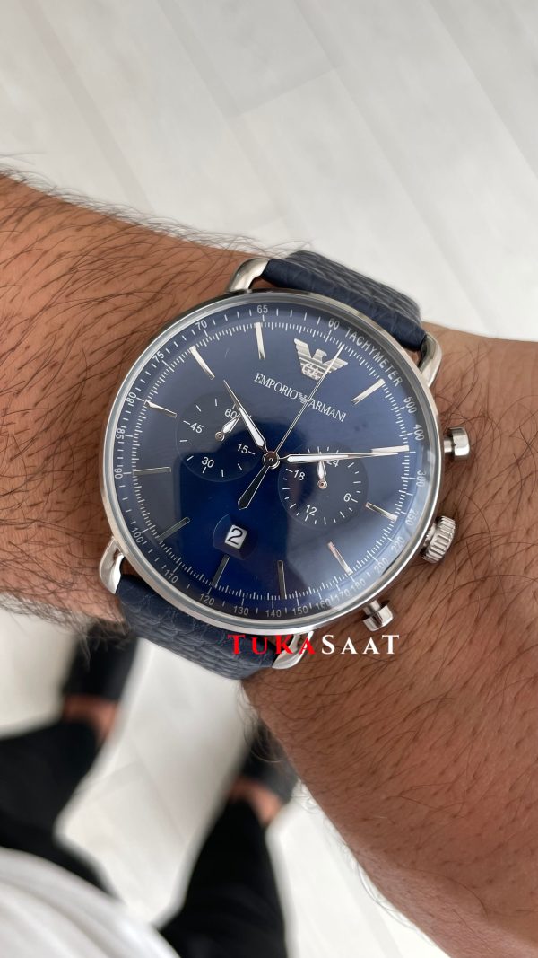 Emporio Armani AR11105 Mavi Deri