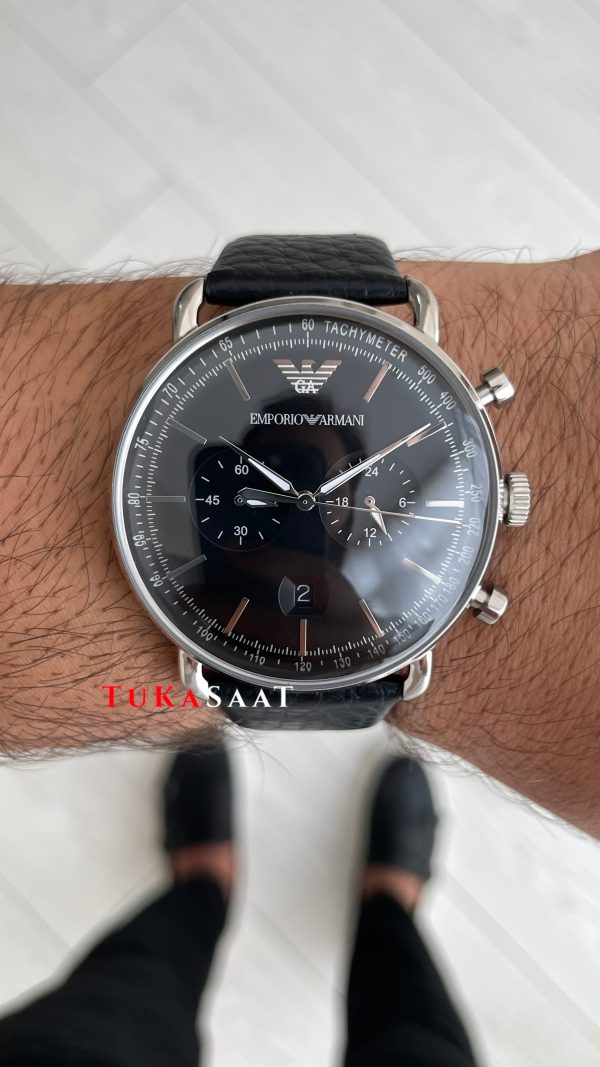 Emporio Armani AR11143 Siyah Deri