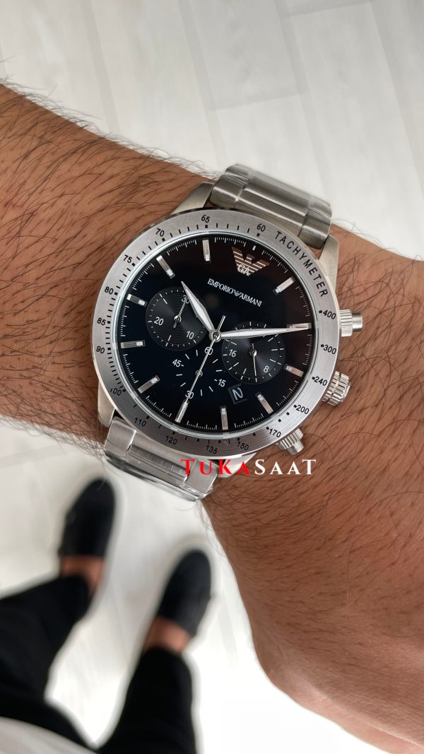 Emporio Armani AR11241 Siyah Replika Saat Emporio Armani AR11241 Siyah Replika Saat