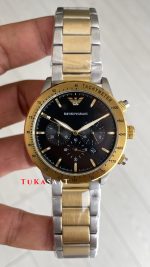 Emporio Armani AR11241 Siyah Two Tone Gold