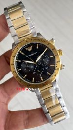 Emporio Armani AR11241 Siyah Two Tone Gold