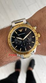 Emporio Armani AR11241 Siyah Two Tone Gold