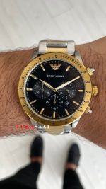 Emporio Armani AR11241 Siyah Two Tone Gold