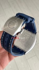Franck Muller Vanguard Yachting Chronograph Mavi V45CCDT Silver 44mm Super Clone Swiss ETA Saat ABF Factory