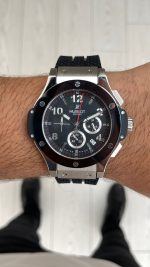 Hublot Big Bang Seramik 44mm Silver Replika Saat