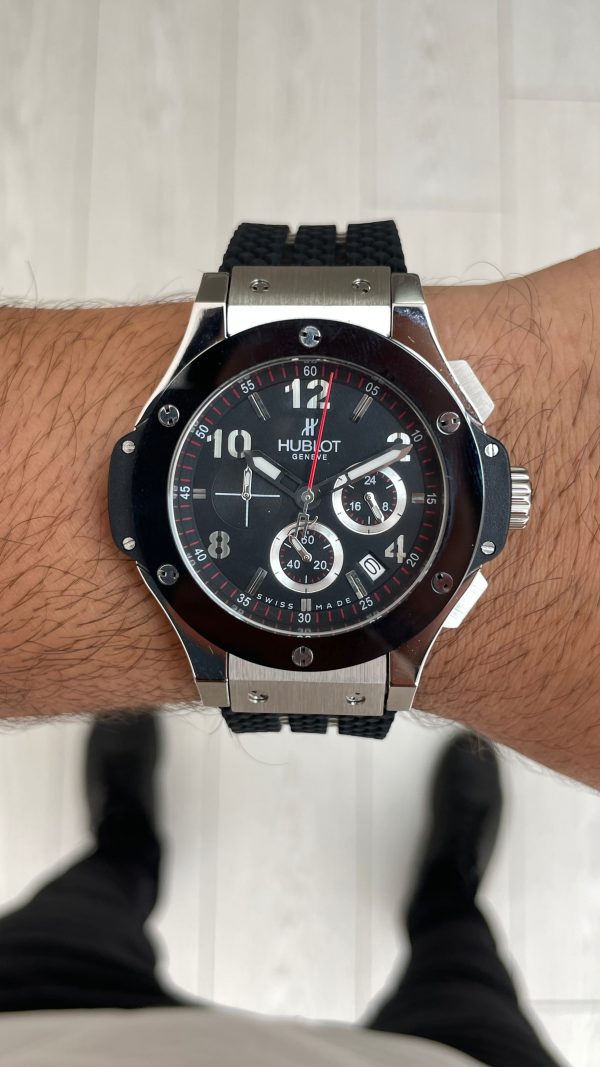 Hublot Big Bang Seramik 44mm Silver Replika Saat Hublot Big Bang Seramik 44mm Silver Replika Saat
