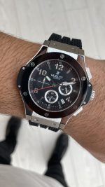 Hublot Big Bang Seramik 44mm Silver Replika Saat