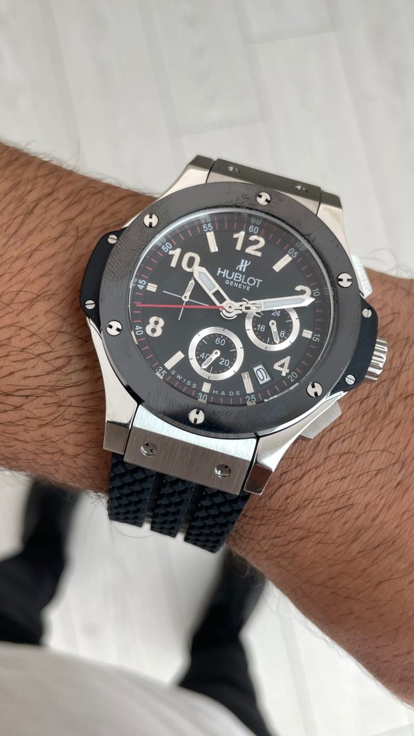 Hublot Big Bang Seramik 44mm Silver Replika Saat Hublot Big Bang Seramik 44mm Silver Replika Saat