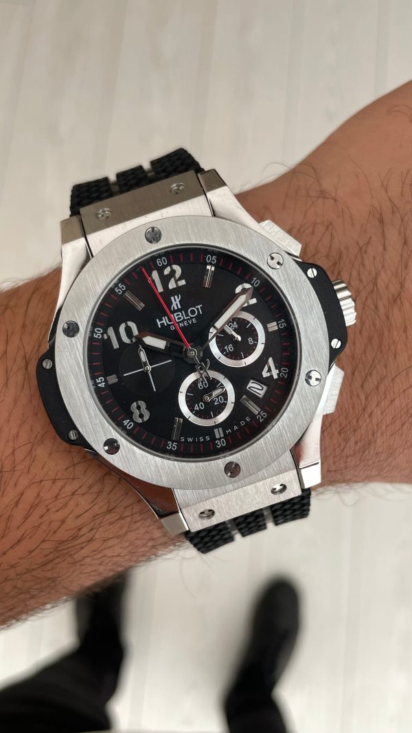 Hublot Big Bang 44mm Silver Replika Saat Hublot Big Bang 44mm Silver Replika Saat