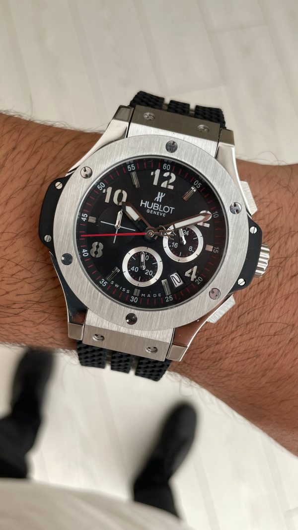 Hublot Big Bang 44mm Silver Replika Saat Hublot Big Bang 44mm Silver Replika Saat